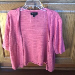 Pink shrug sweater